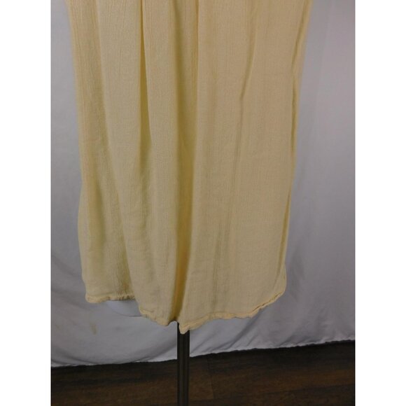 World Market S/M Yellow Embroidered Boho Mirror Cutout Top - Picture 3 of 12